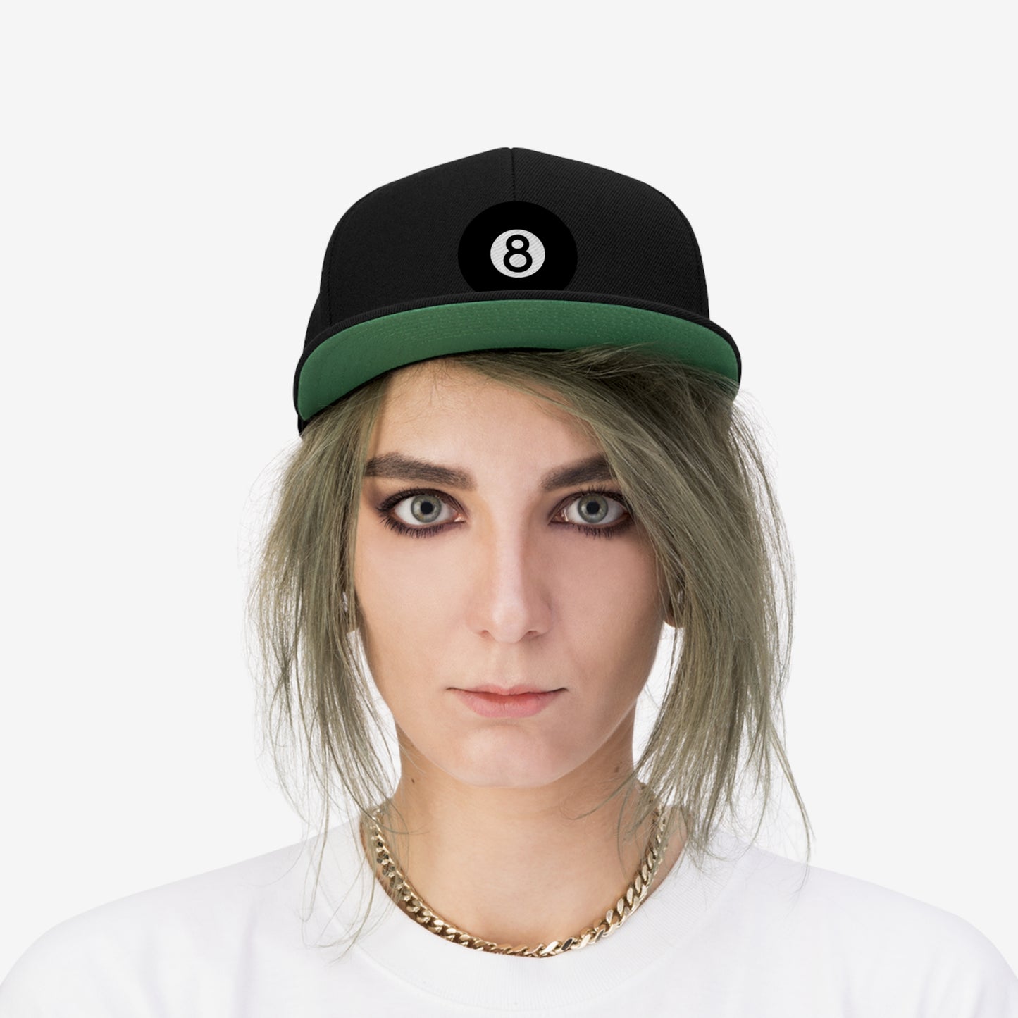 8ball Unisex Flat Bill Hat