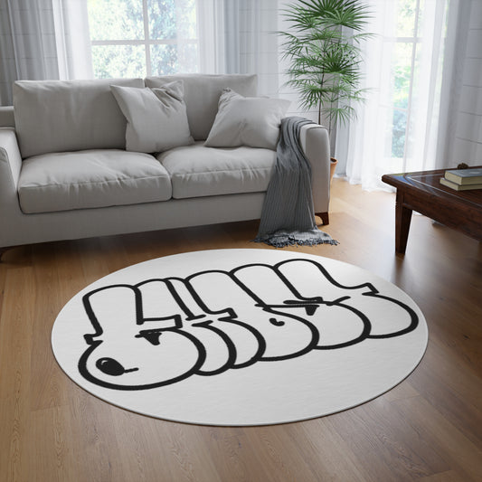 Ghost Round Rug