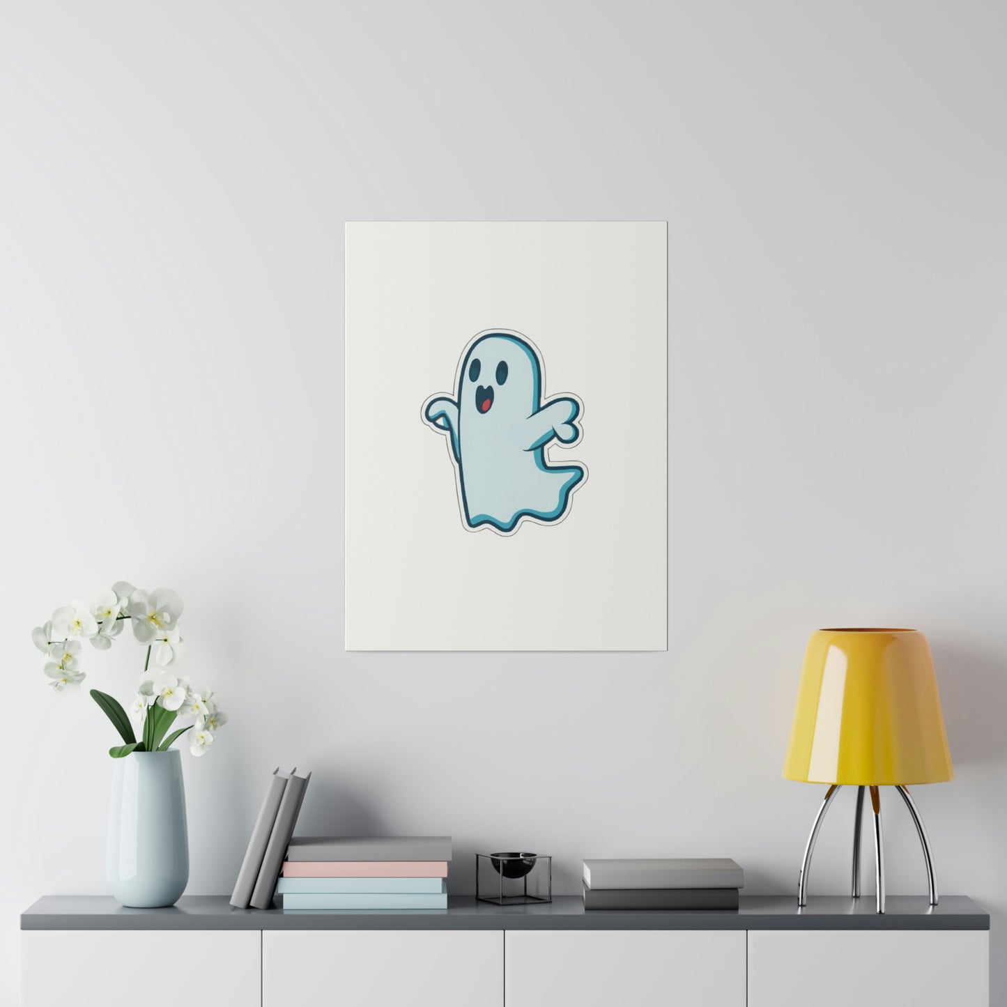 Random Ghost Matte Canvas, Stretched, 0.75"