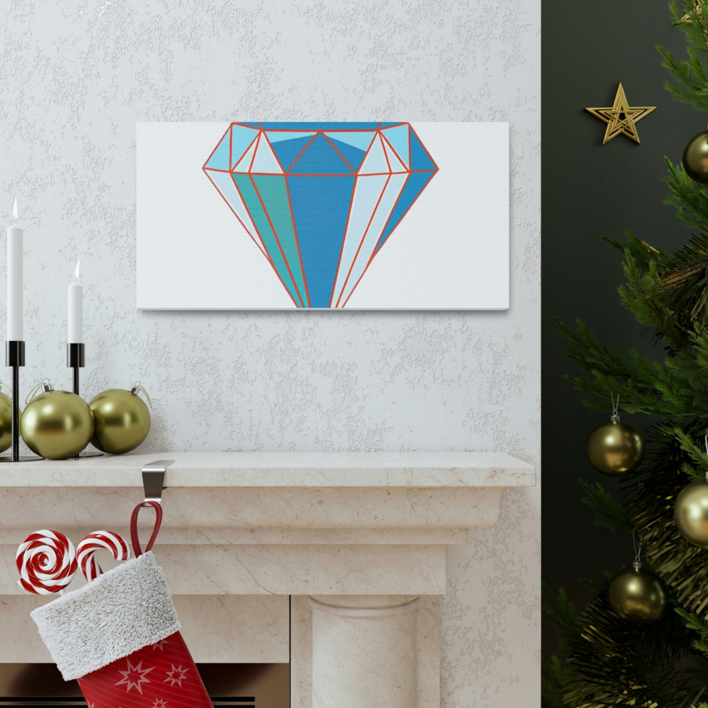 Random Diamond Canvas Gallery Wraps