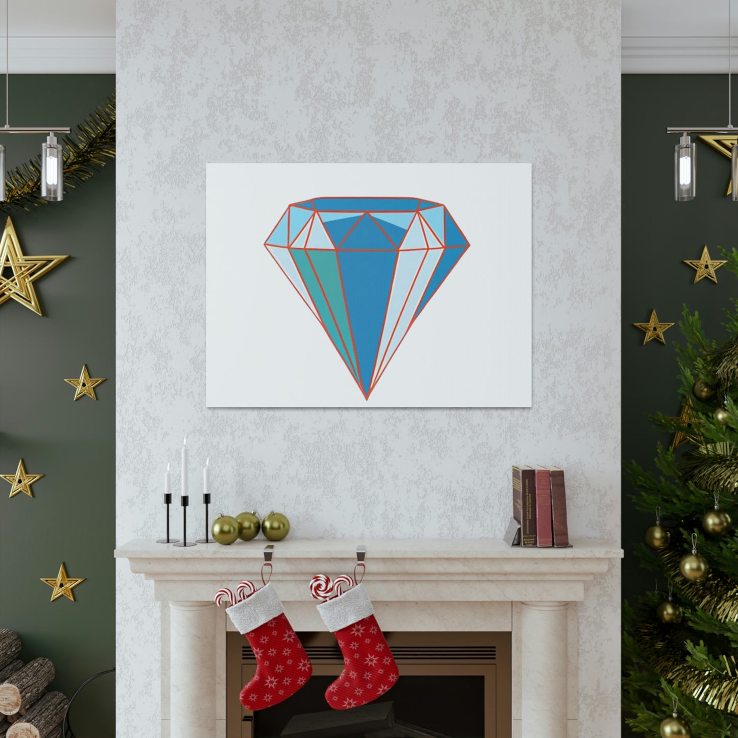 Random Diamond Canvas Gallery Wraps