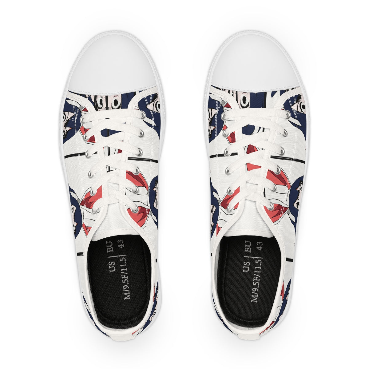 Men's Low Top Shoes - Random the Ghost