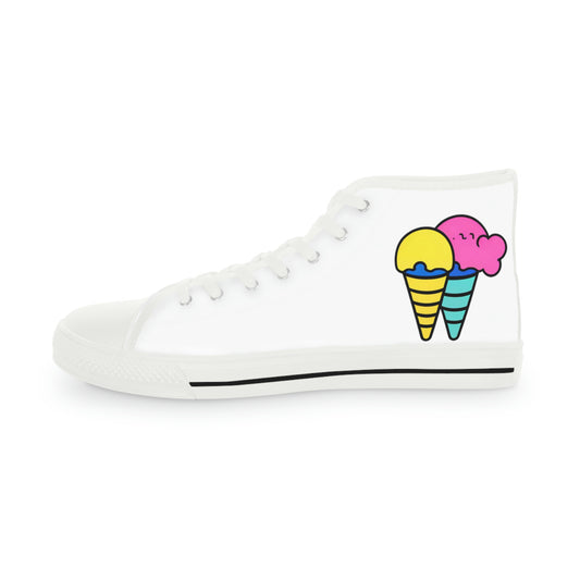 Men's Random Ice Cream High Top Shoes