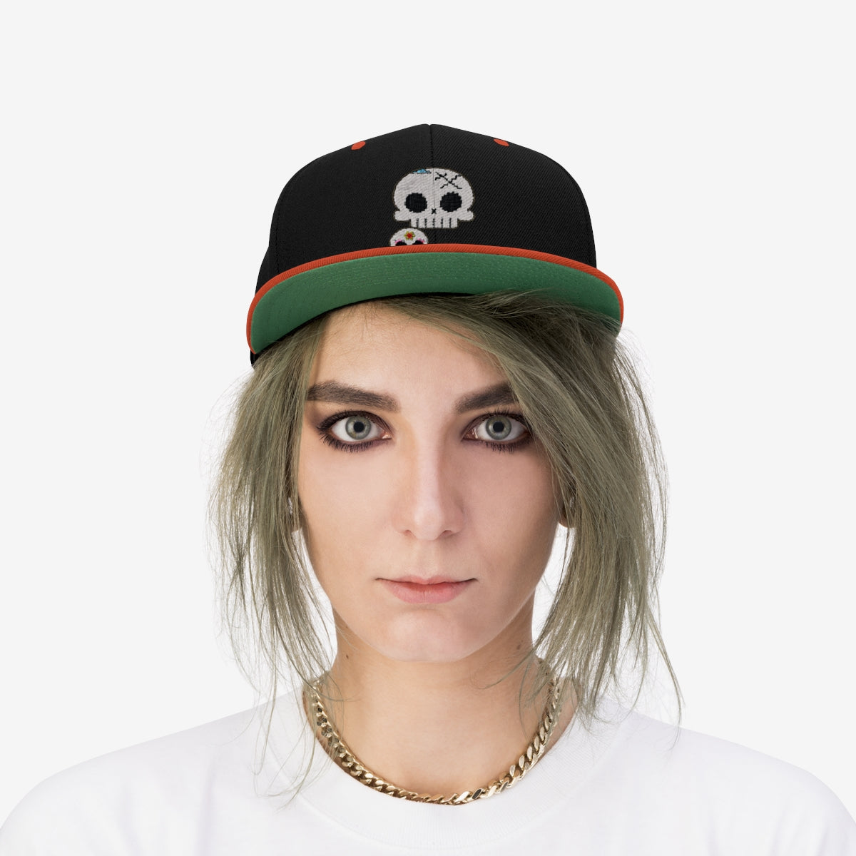 Unisex 💀 Flat Bill Hat