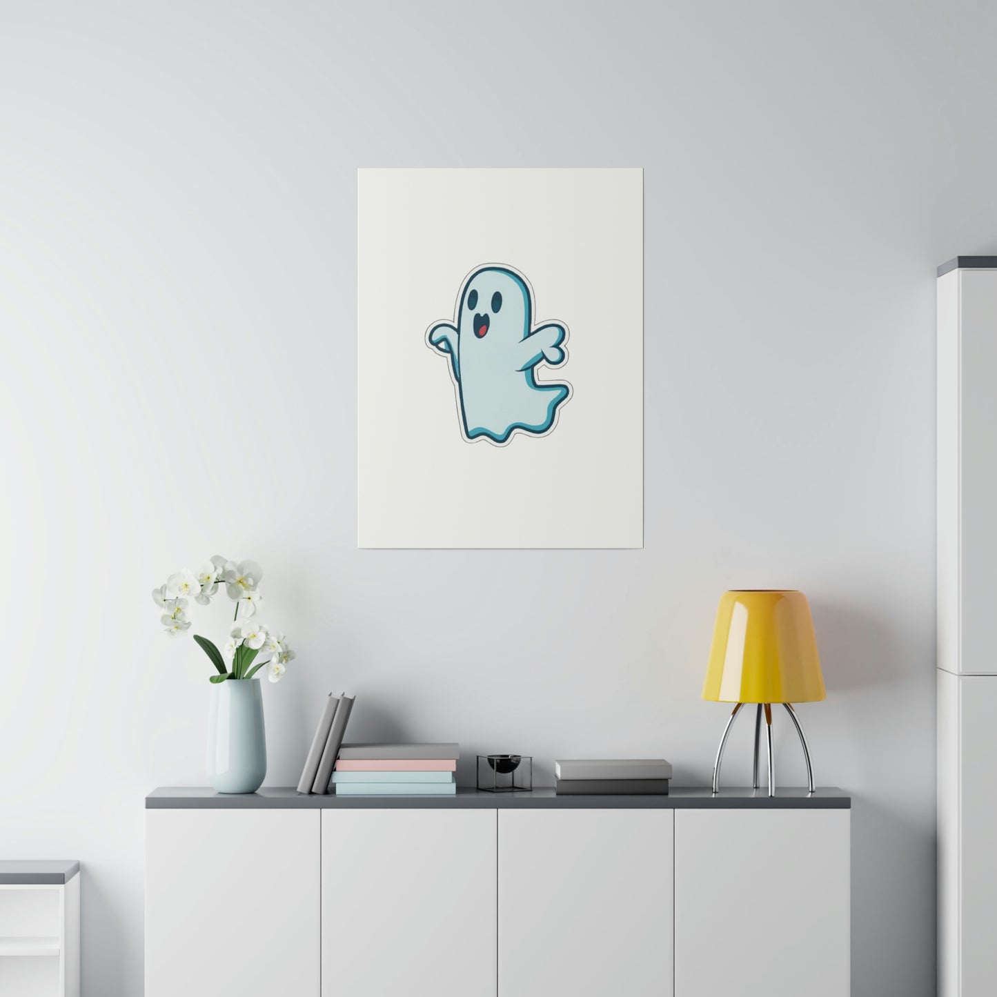 Random Ghost Matte Canvas, Stretched, 0.75"