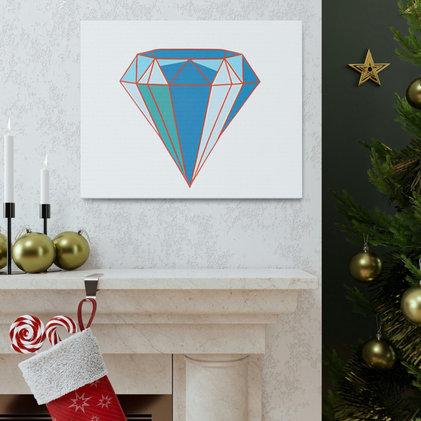 Random Diamond Canvas Gallery Wraps