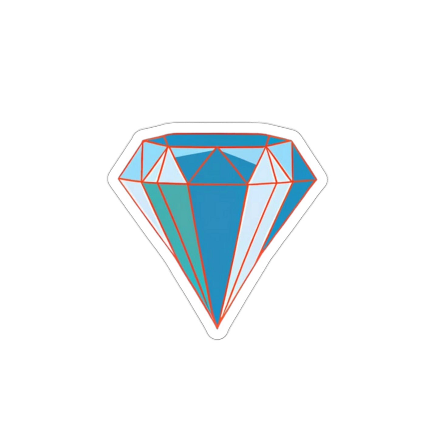 Random Die-Cut Diamond Stickers