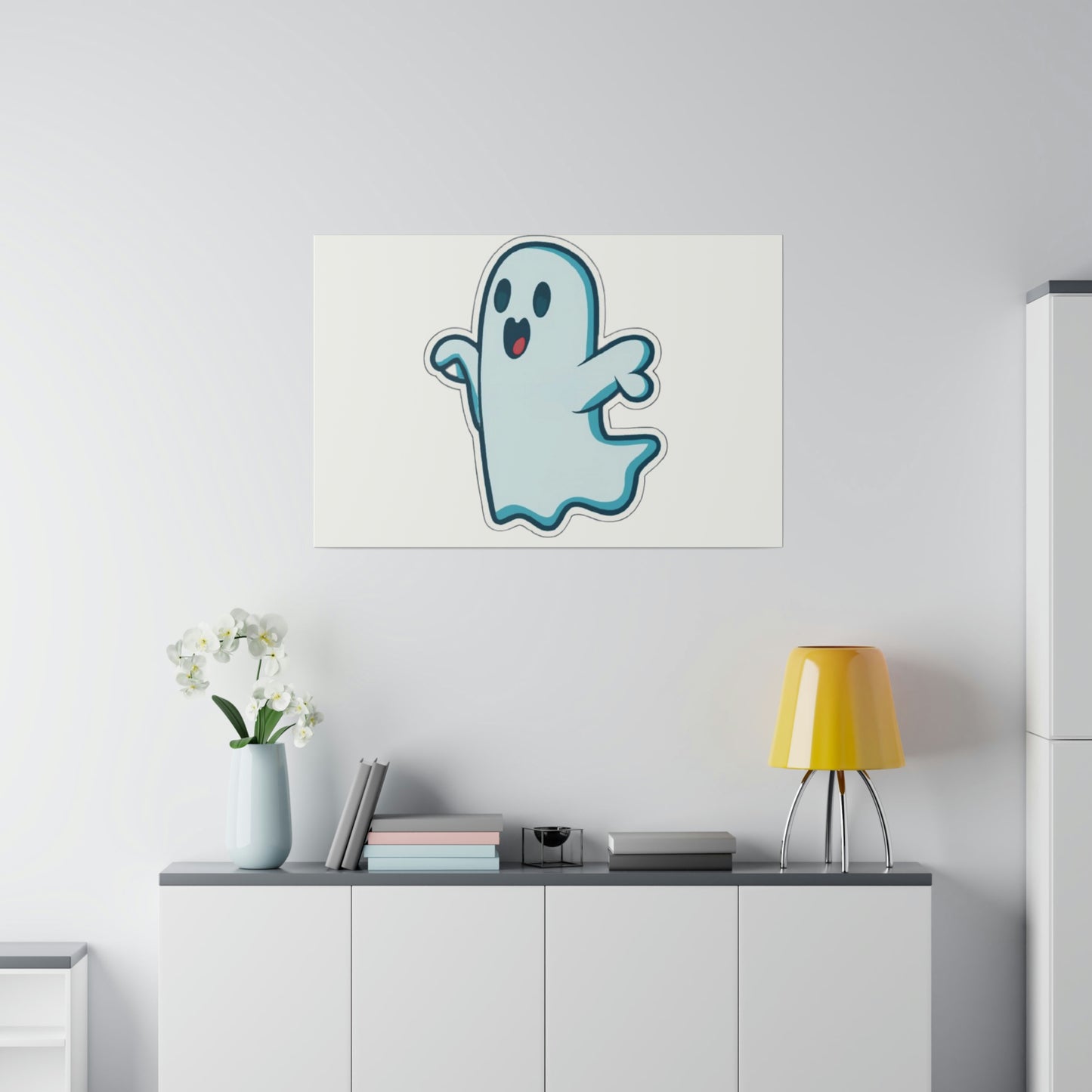 Random Ghost Matte Canvas, Stretched, 0.75"