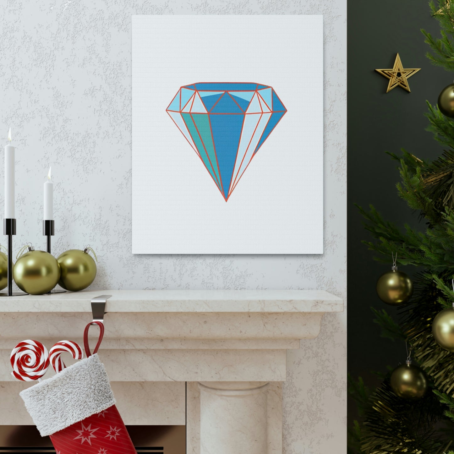 Random Diamond Canvas Gallery Wraps