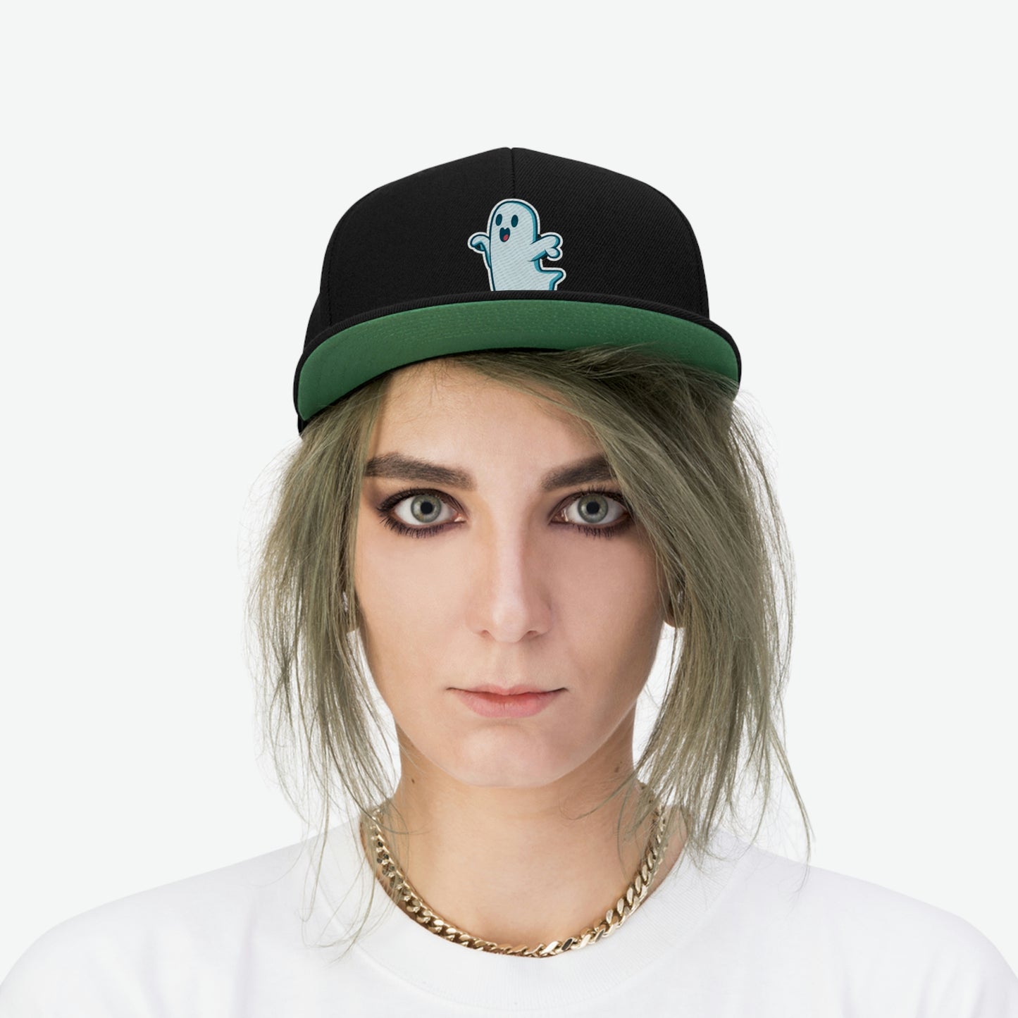 Unisex Random Ghost Flat Bill Hat