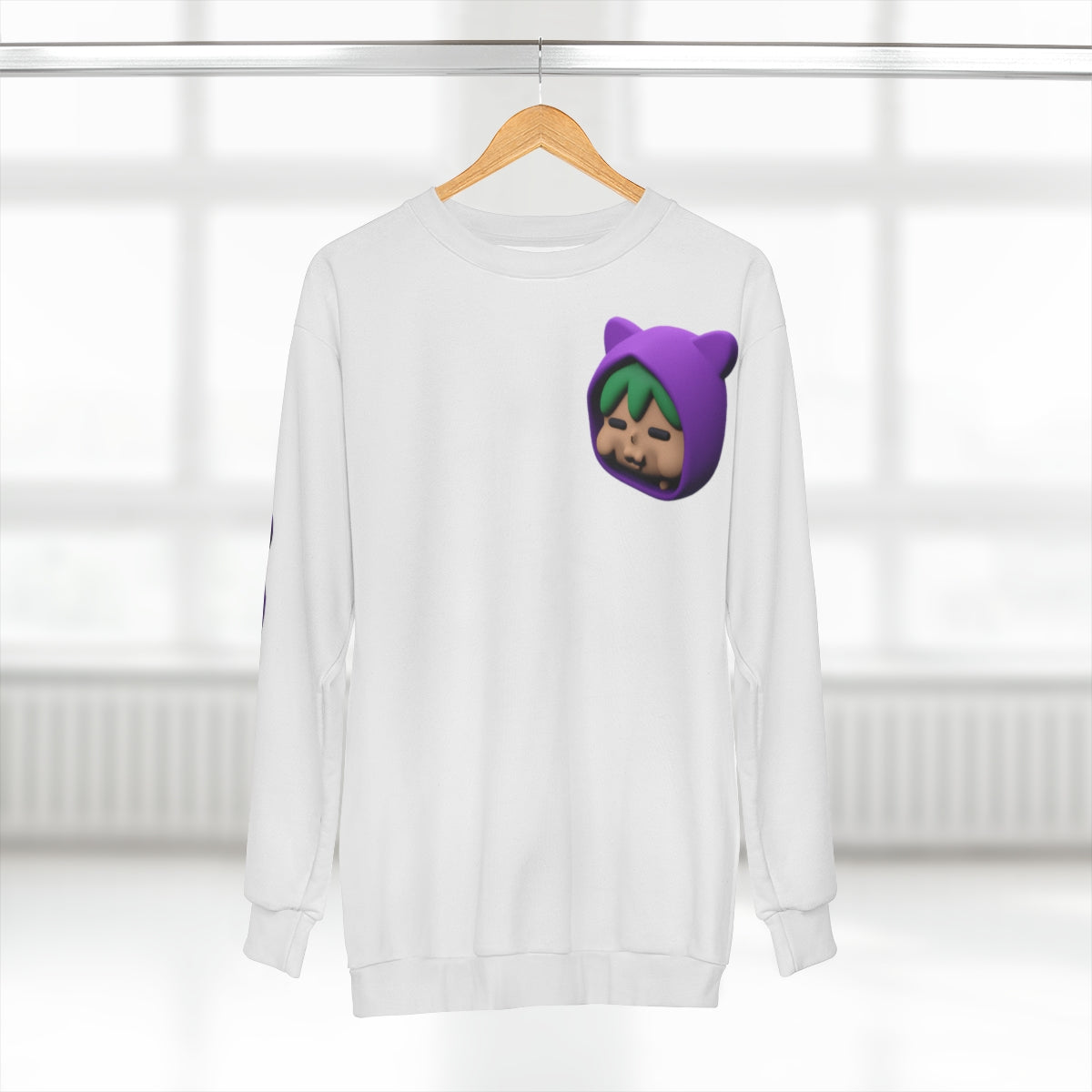 AOP  💜2 Unisex Sweatshirt - Random the Ghost