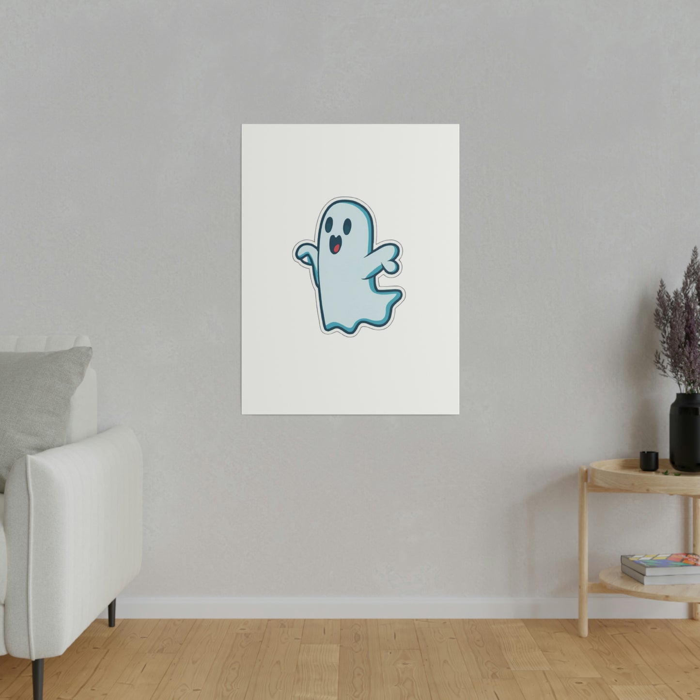 Random Ghost Matte Canvas, Stretched, 0.75"