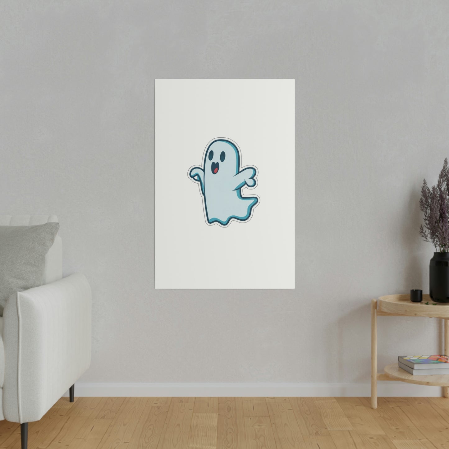 Random Ghost Matte Canvas, Stretched, 0.75"