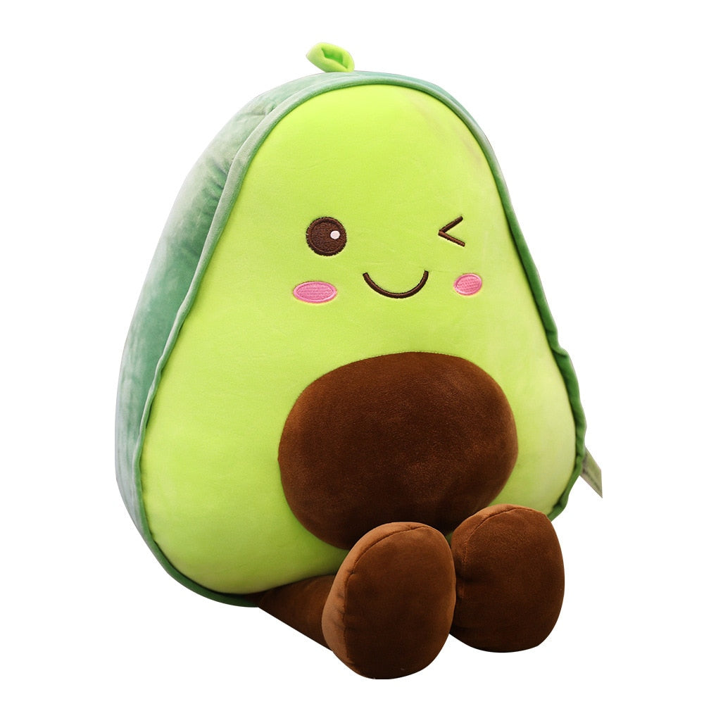 30-85cm Cute 3D Avocado Stuffed Plush Toy Soft Baby Doll - Random the Ghost