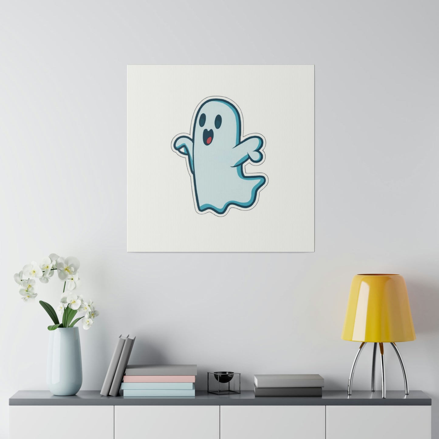 Random Ghost Matte Canvas, Stretched, 0.75"