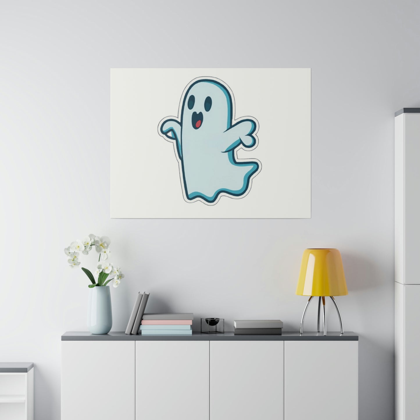 Random Ghost Matte Canvas, Stretched, 0.75"