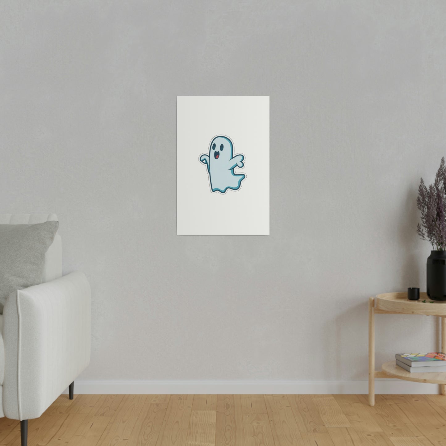 Random Ghost Matte Canvas, Stretched, 0.75"