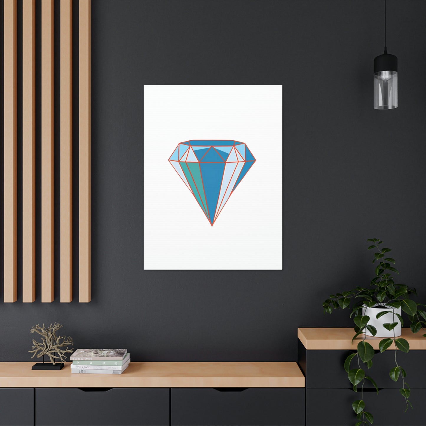 Random Diamond Canvas Gallery Wraps