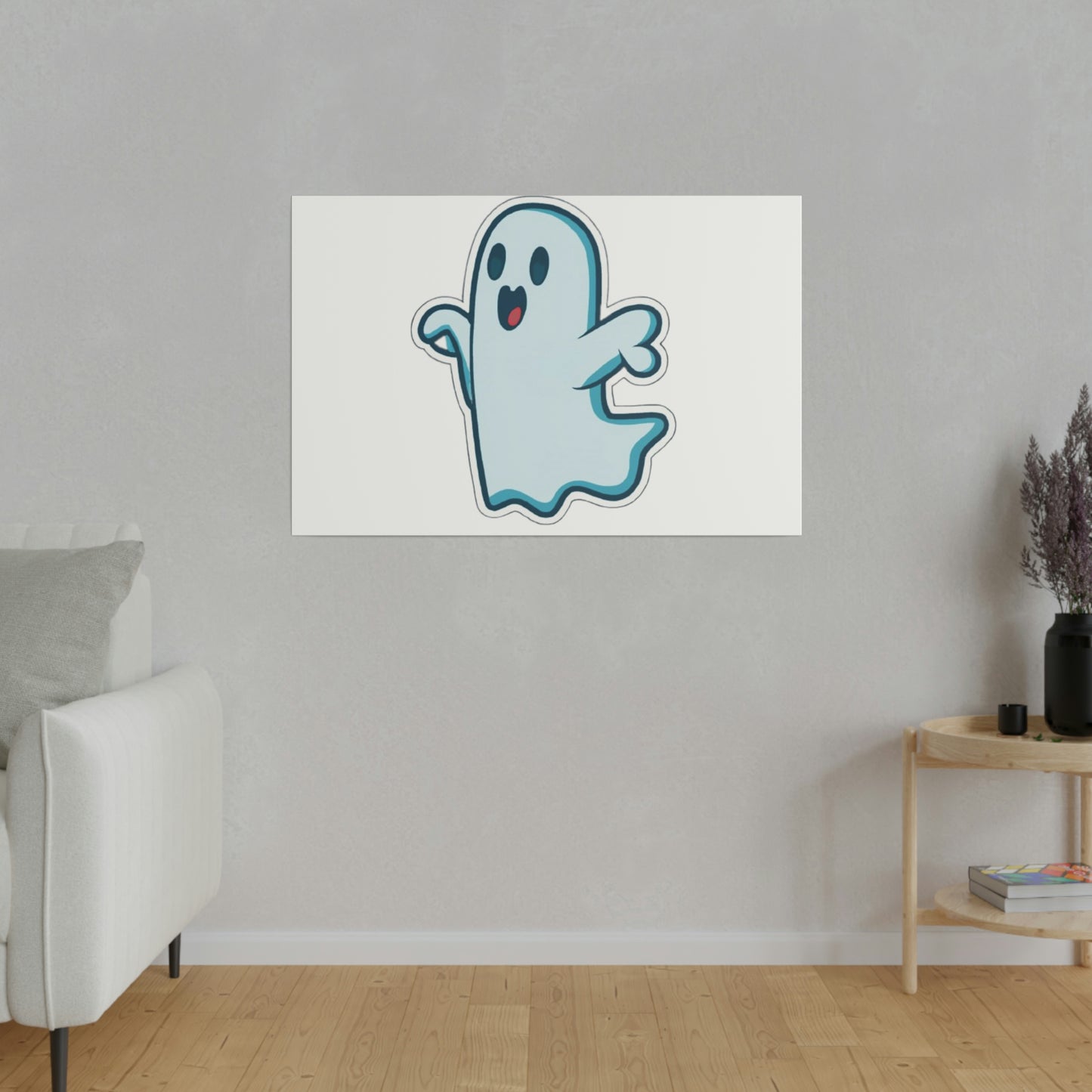 Random Ghost Matte Canvas, Stretched, 0.75"