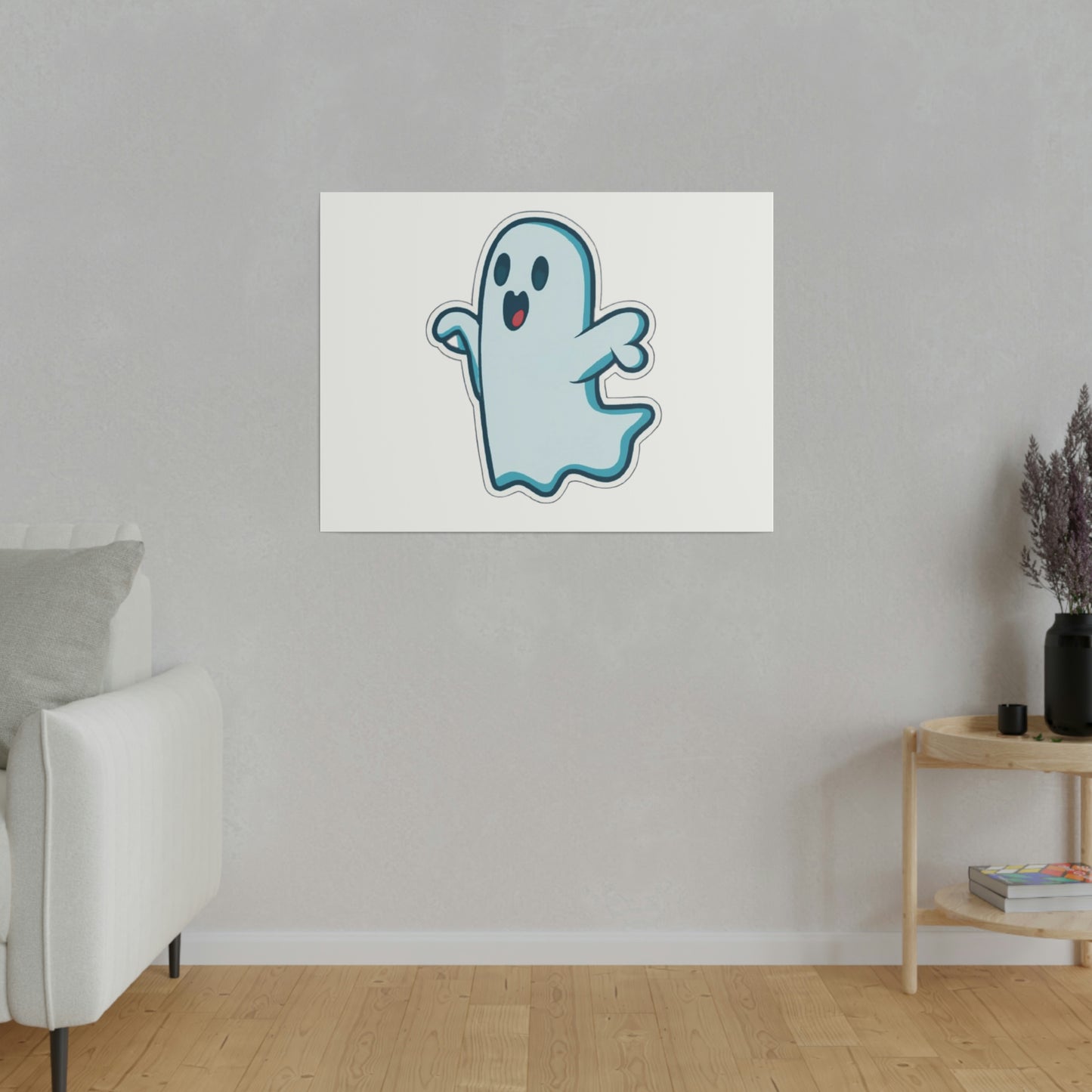 Random Ghost Matte Canvas, Stretched, 0.75"