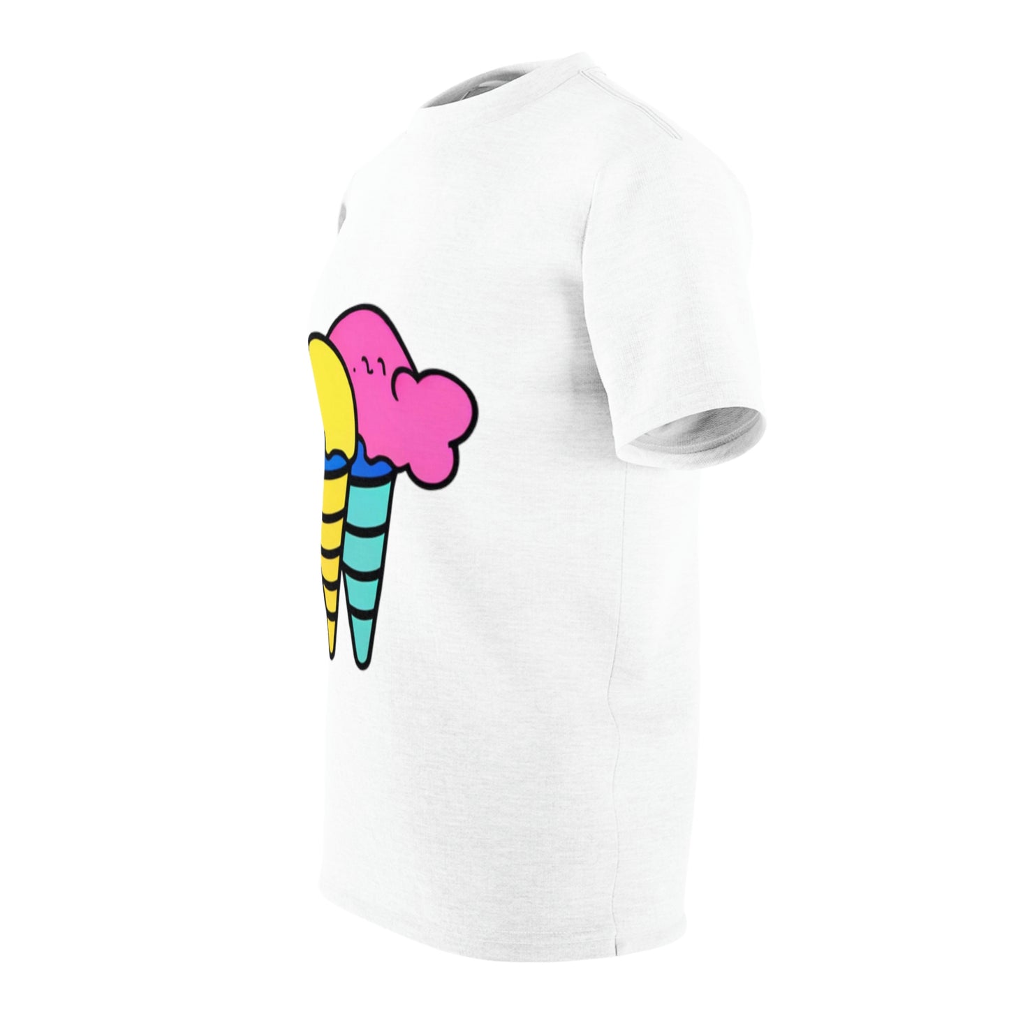 Random Ice Cream Unisex AOP Cut & Sew Tee