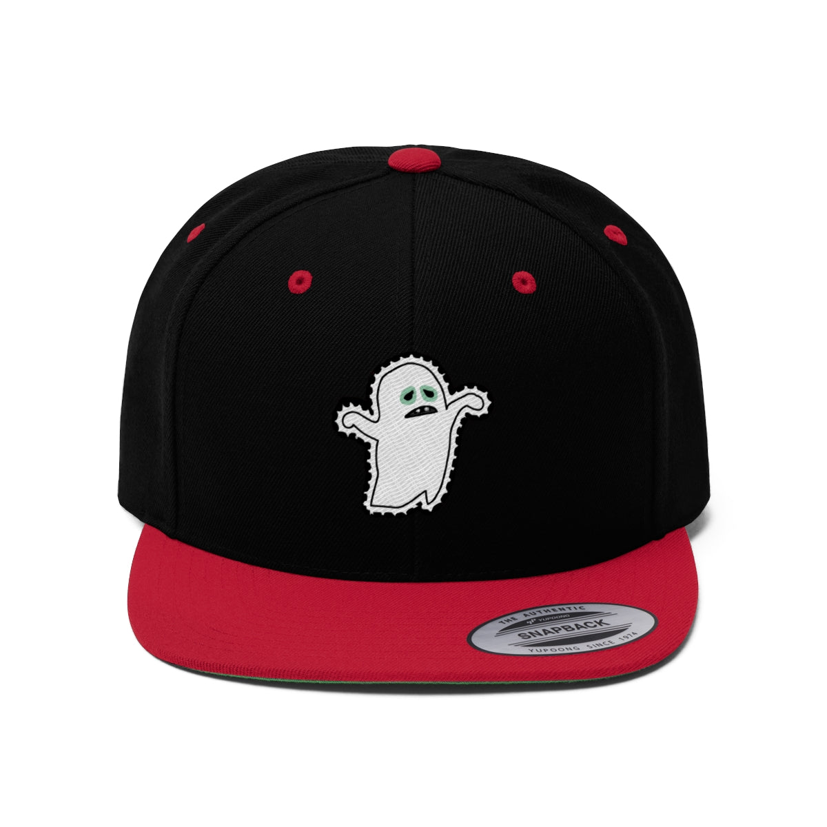 Unisex Ghost Flat Bill Hat