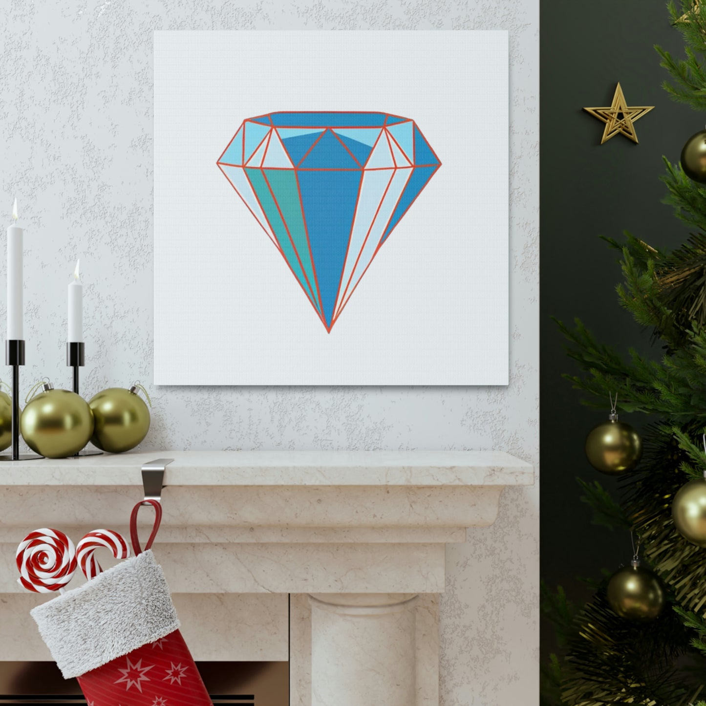 Random Diamond Canvas Gallery Wraps