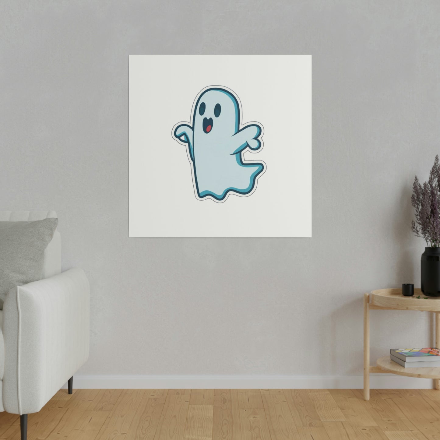 Random Ghost Matte Canvas, Stretched, 0.75"