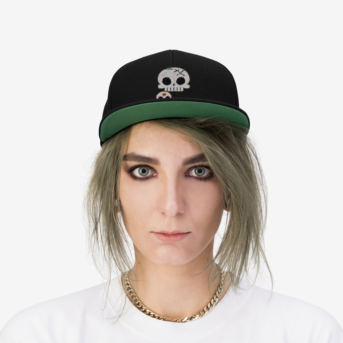 Unisex 💀 Flat Bill Hat