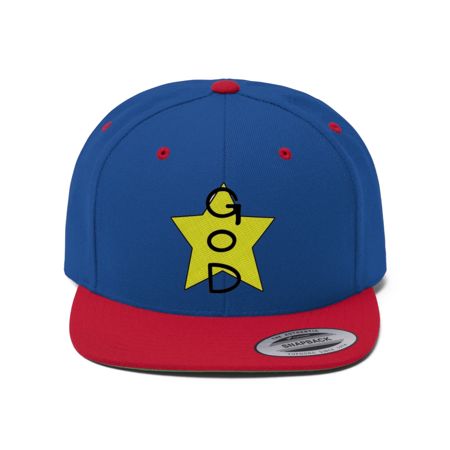 Unisex God Star Flat Bill Hat