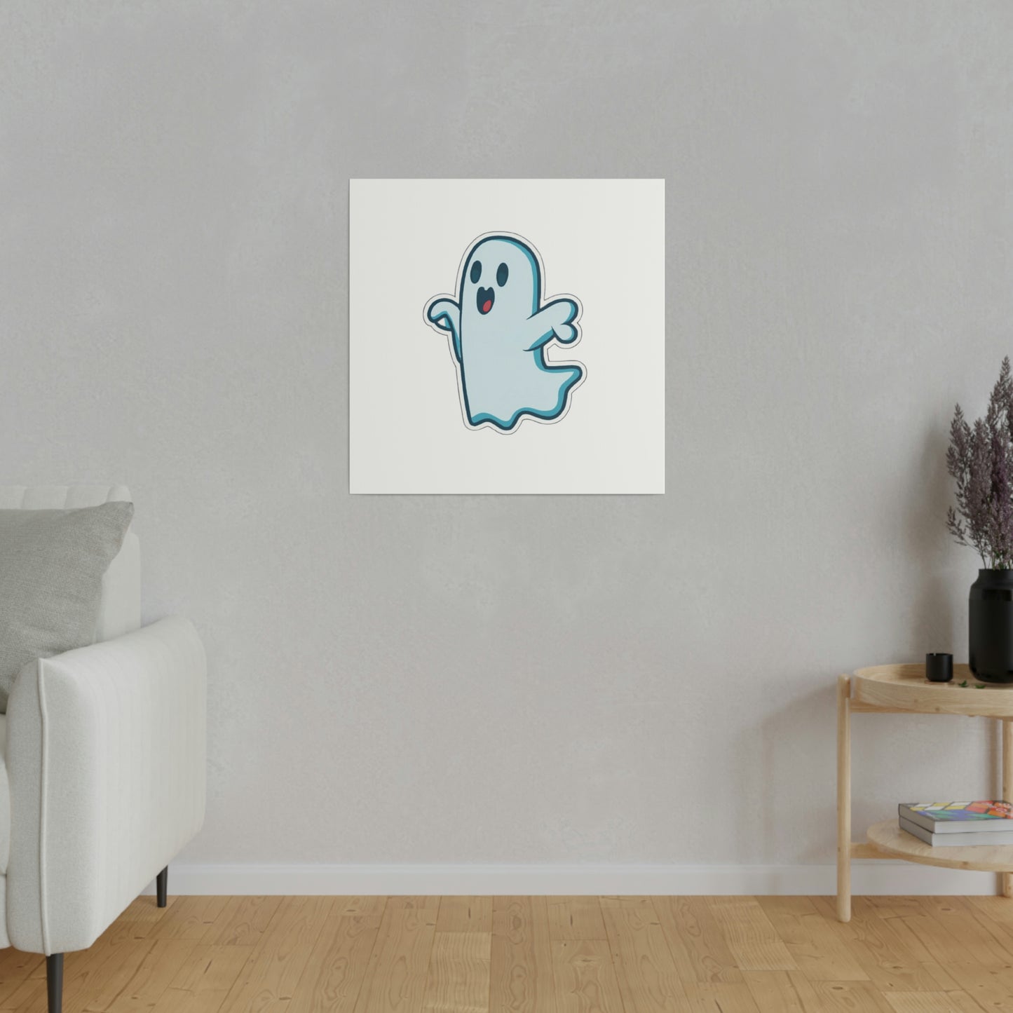 Random Ghost Matte Canvas, Stretched, 0.75"