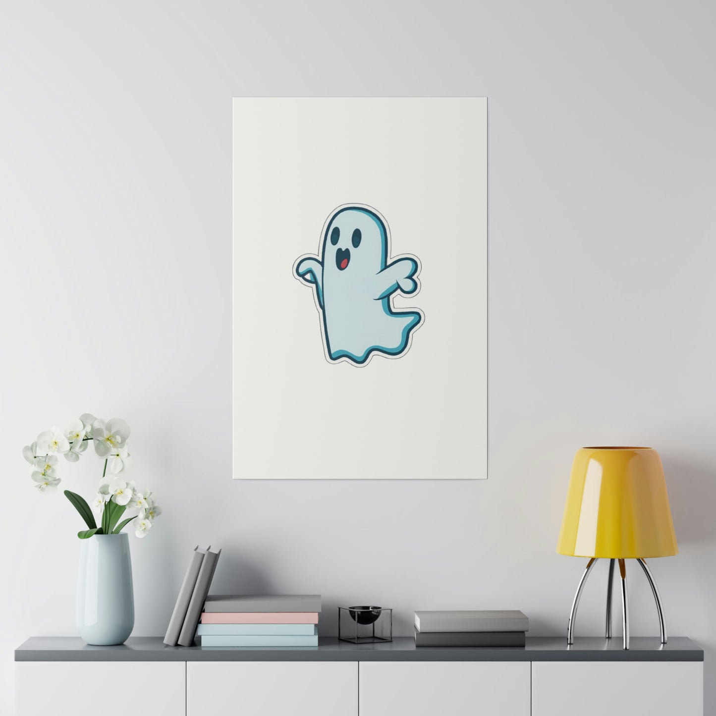 Random Ghost Matte Canvas, Stretched, 0.75"