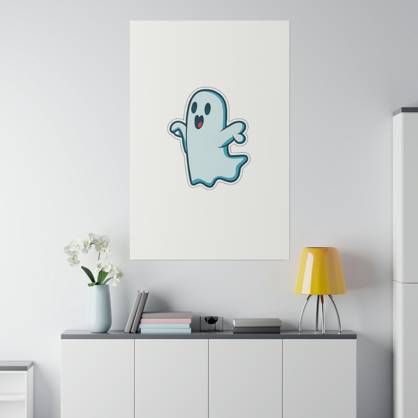 Random Ghost Matte Canvas, Stretched, 0.75"