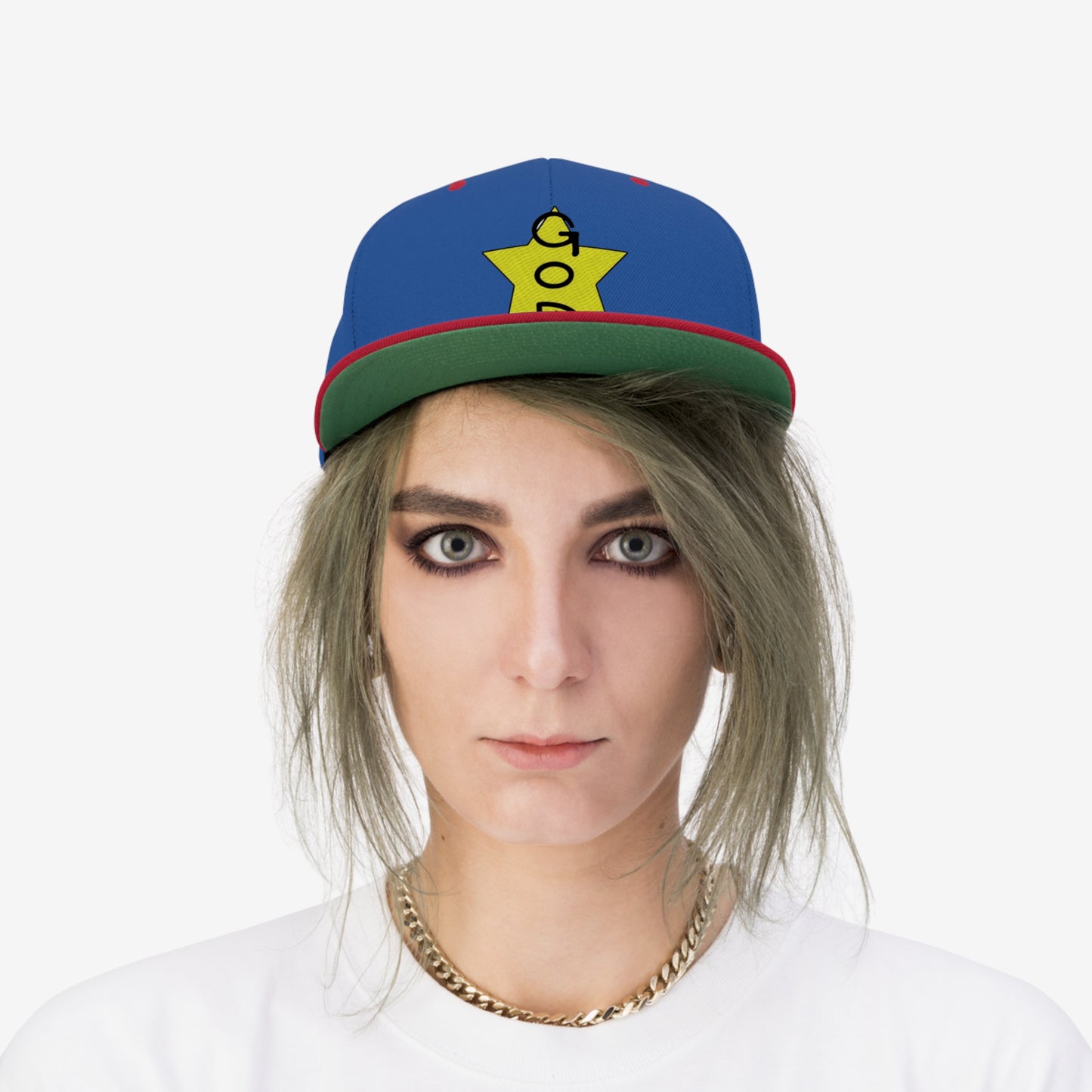 Unisex God Star Flat Bill Hat