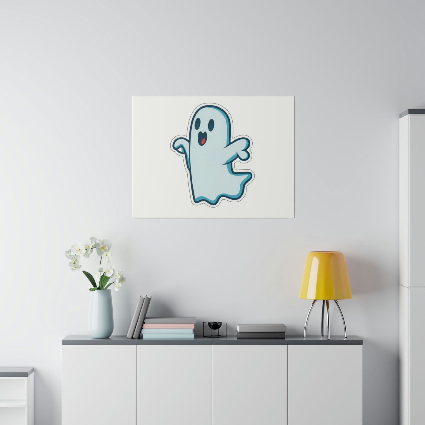 Random Ghost Matte Canvas, Stretched, 0.75"