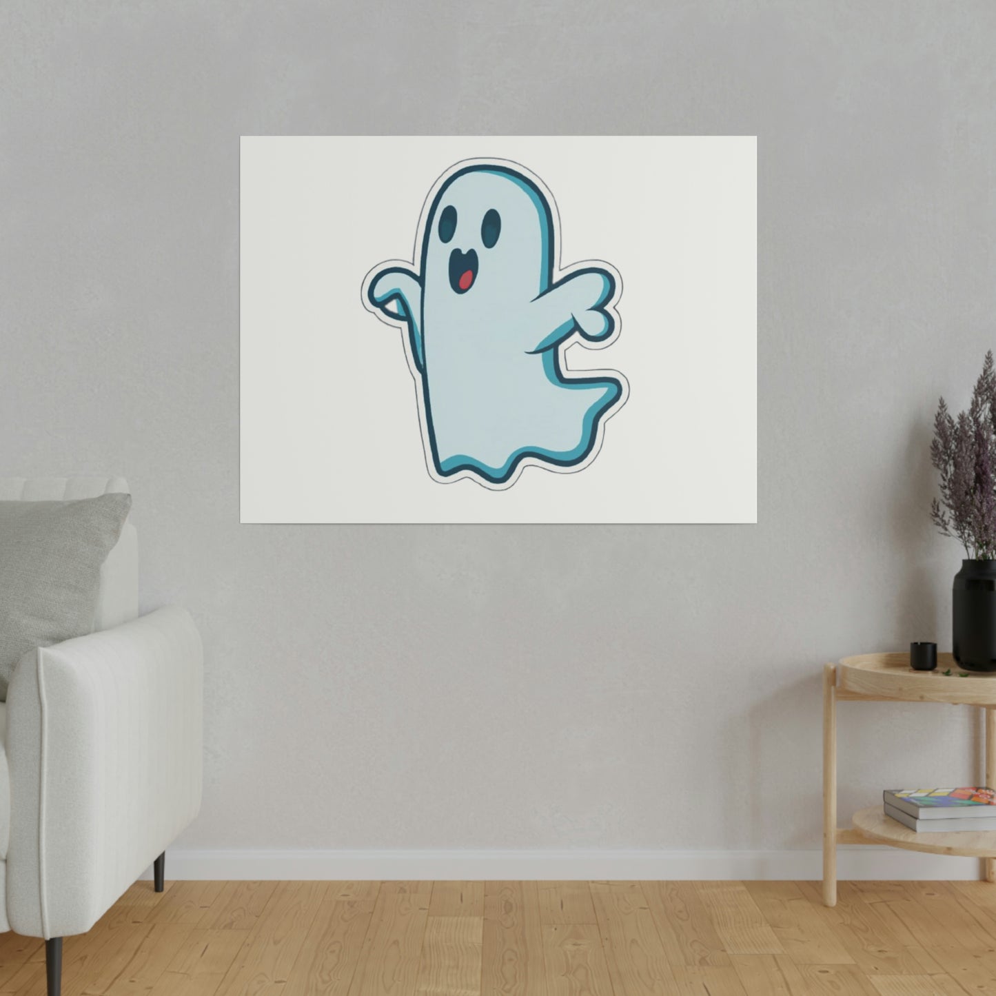 Random Ghost Matte Canvas, Stretched, 0.75"