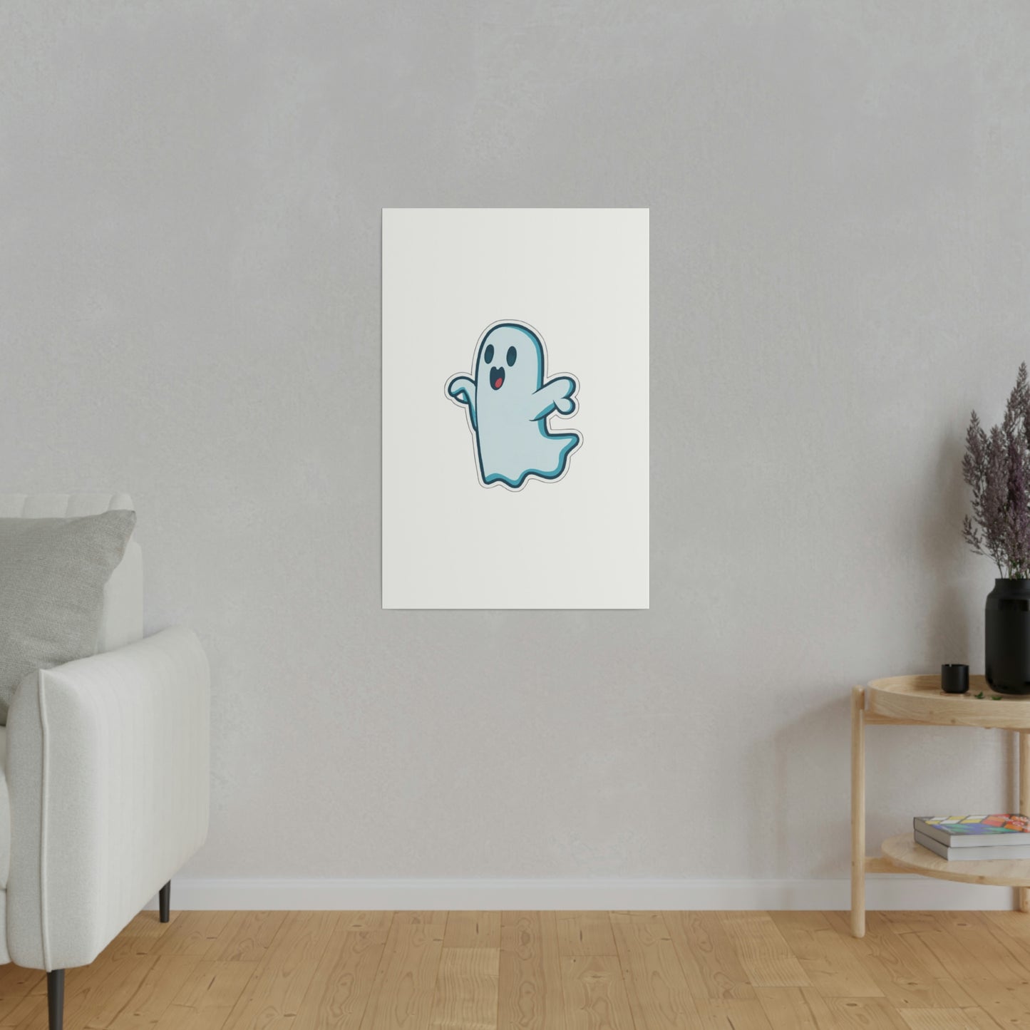 Random Ghost Matte Canvas, Stretched, 0.75"