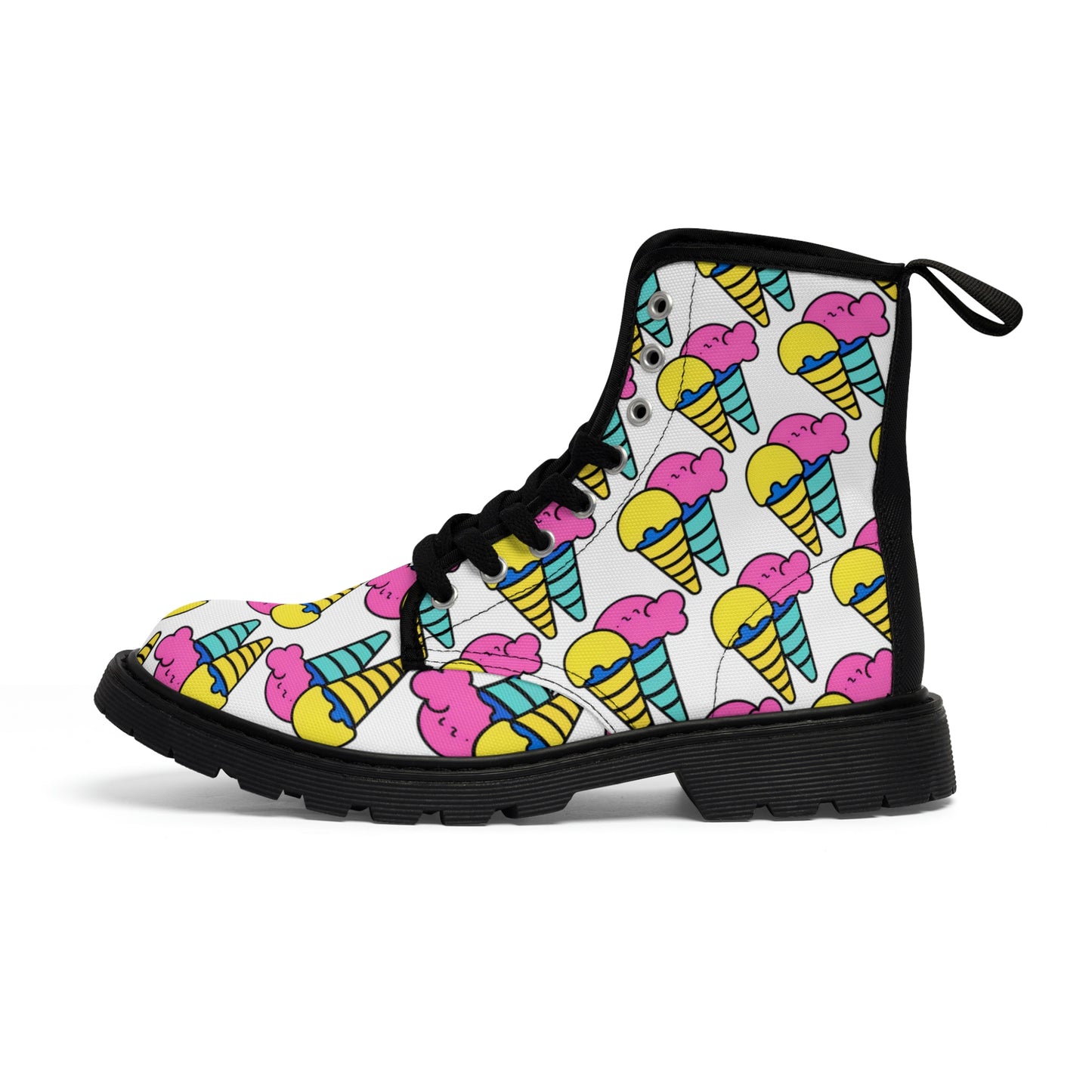 Shoes: Men's Random Ice Cream Canvas Boots