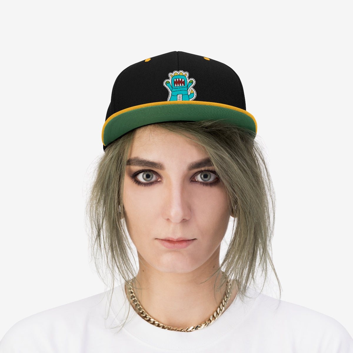 Unisex Flat Bill Monster Hat