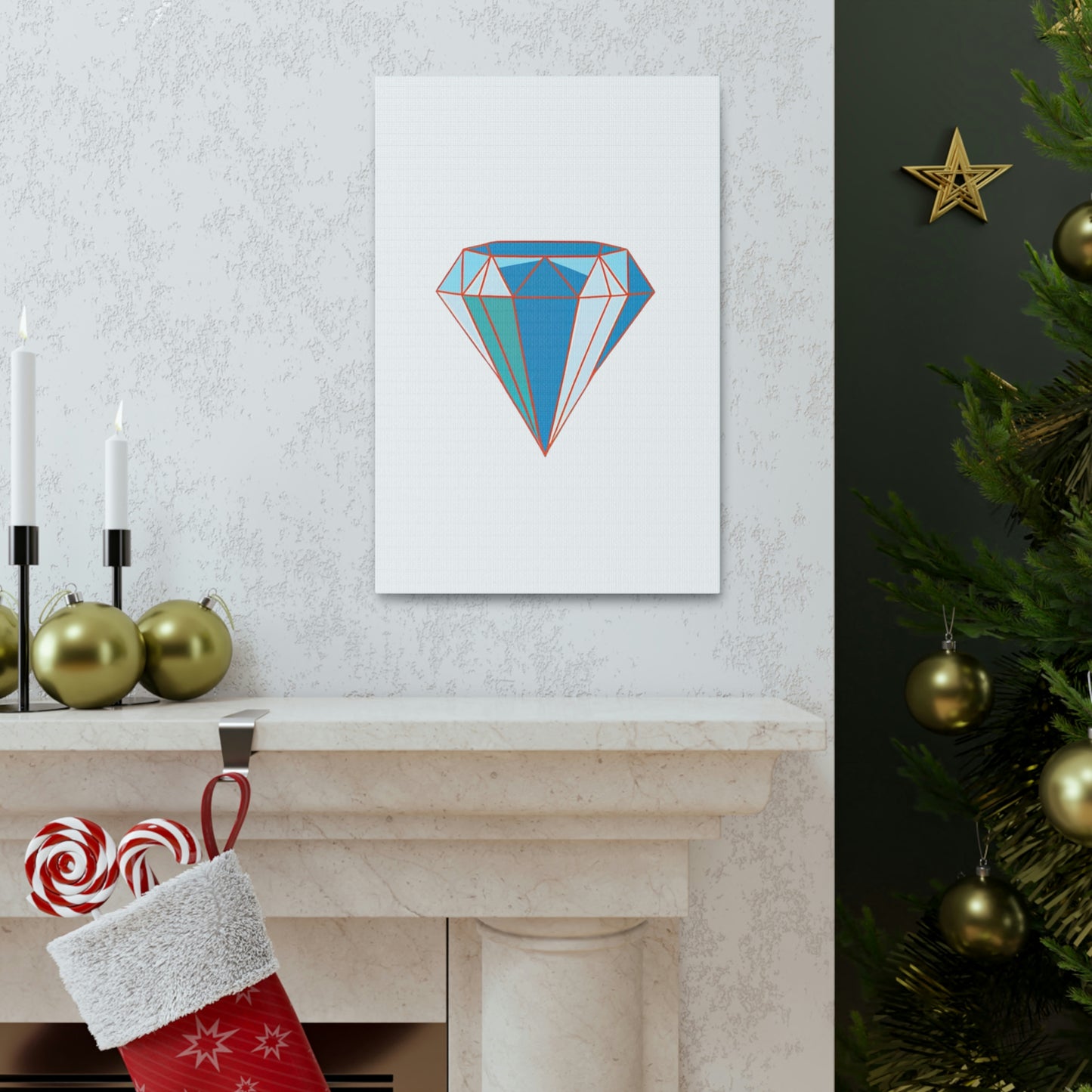 Random Diamond Canvas Gallery Wraps