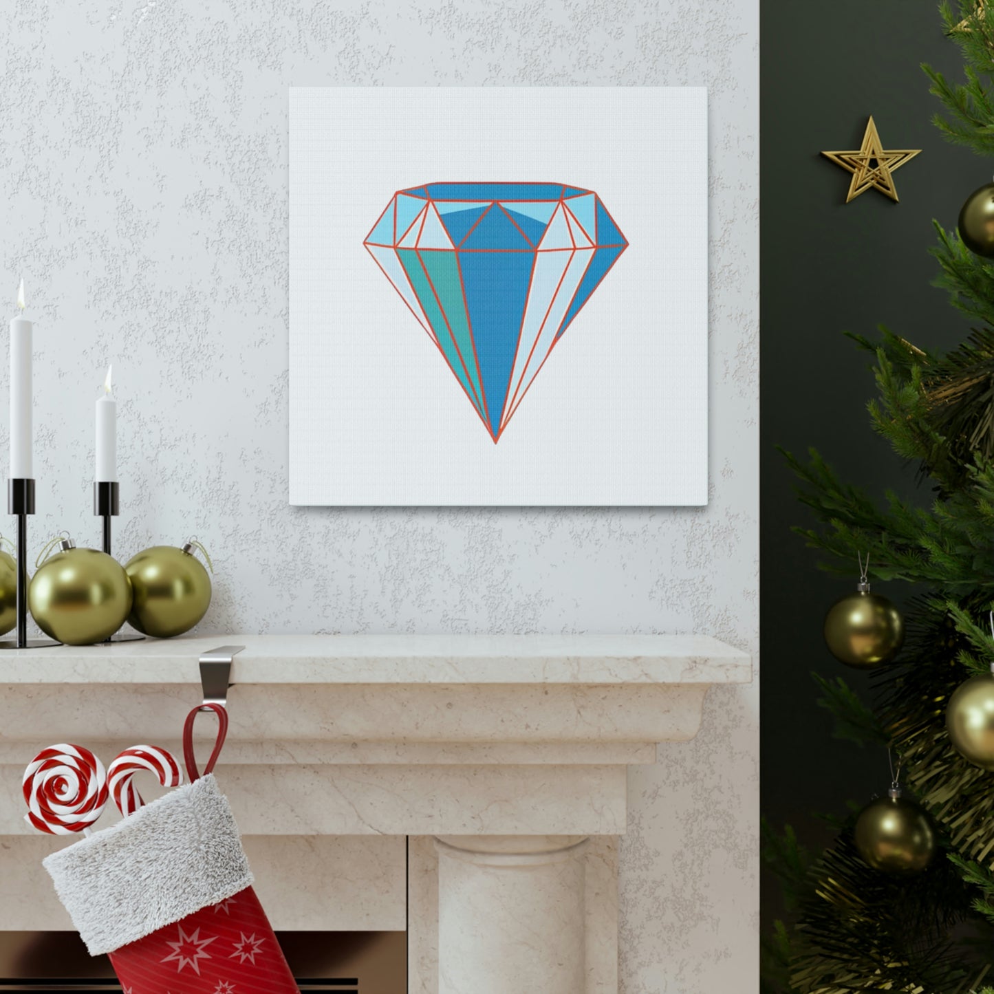 Random Diamond Canvas Gallery Wraps