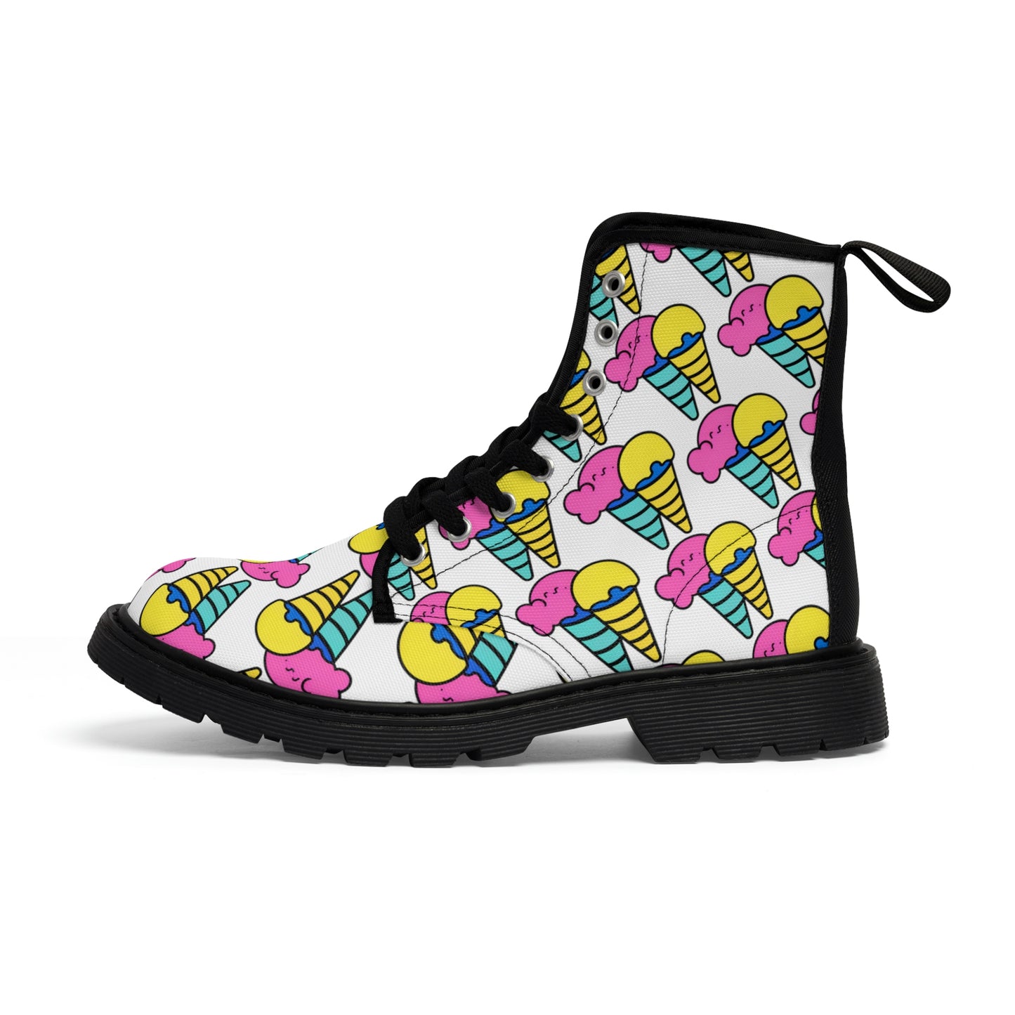 Shoes: Men's Random Ice Cream Canvas Boots