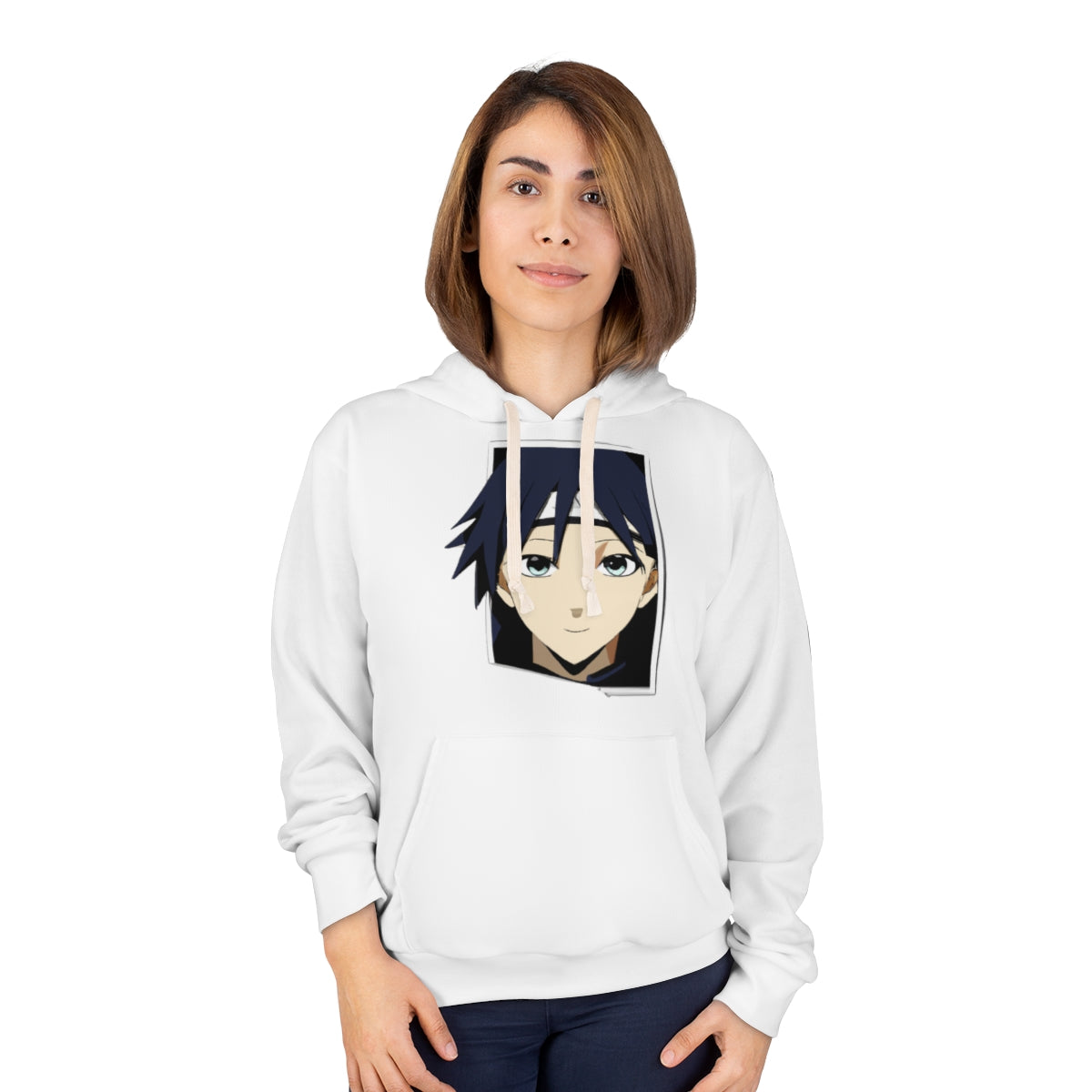 AOP Unisex Pullover Hoodie - Random the Ghost