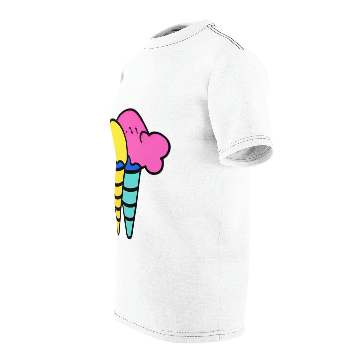 Random Ice Cream Unisex AOP Cut & Sew Tee