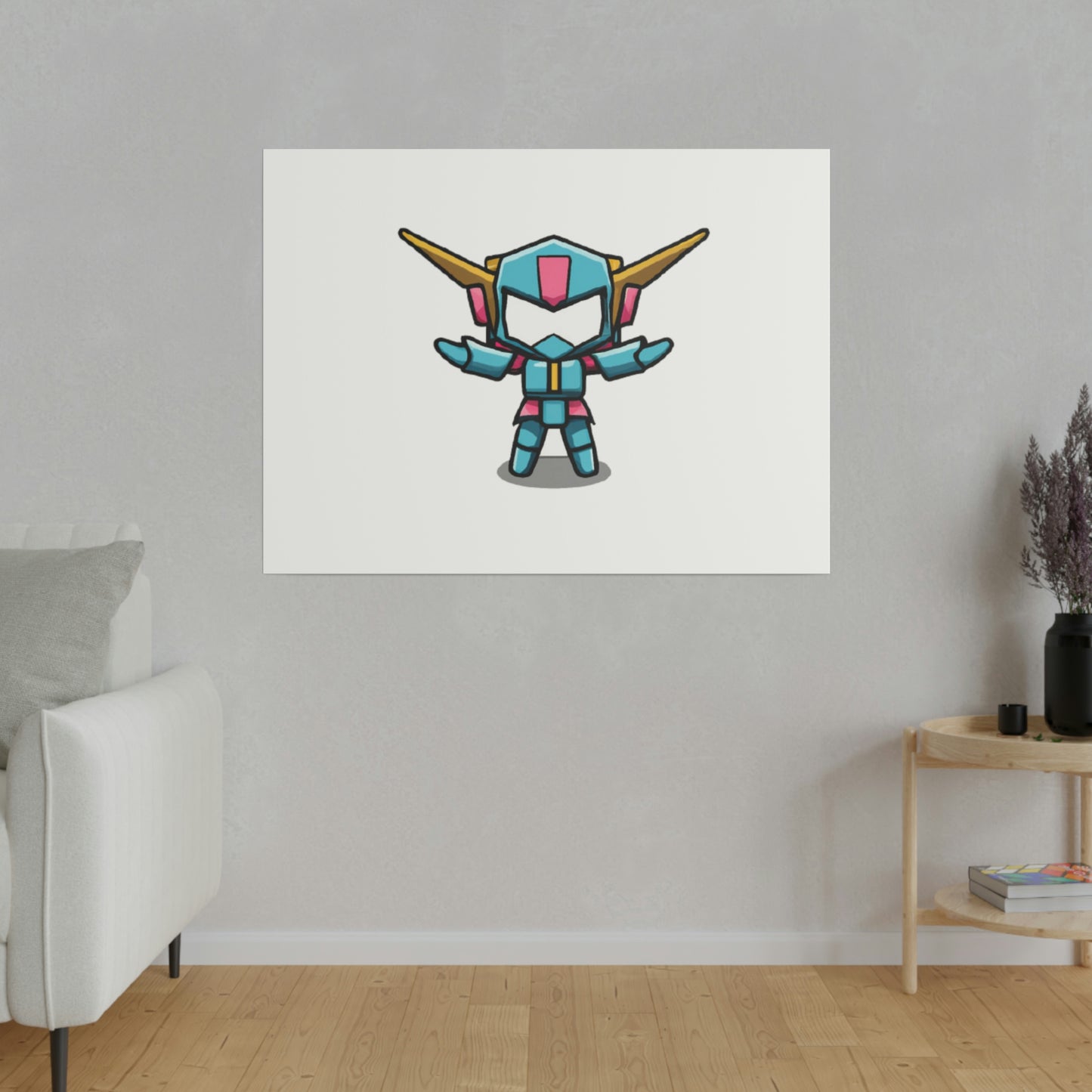 Random Mini Mech Matte Canvas, Stretched, 0.75"