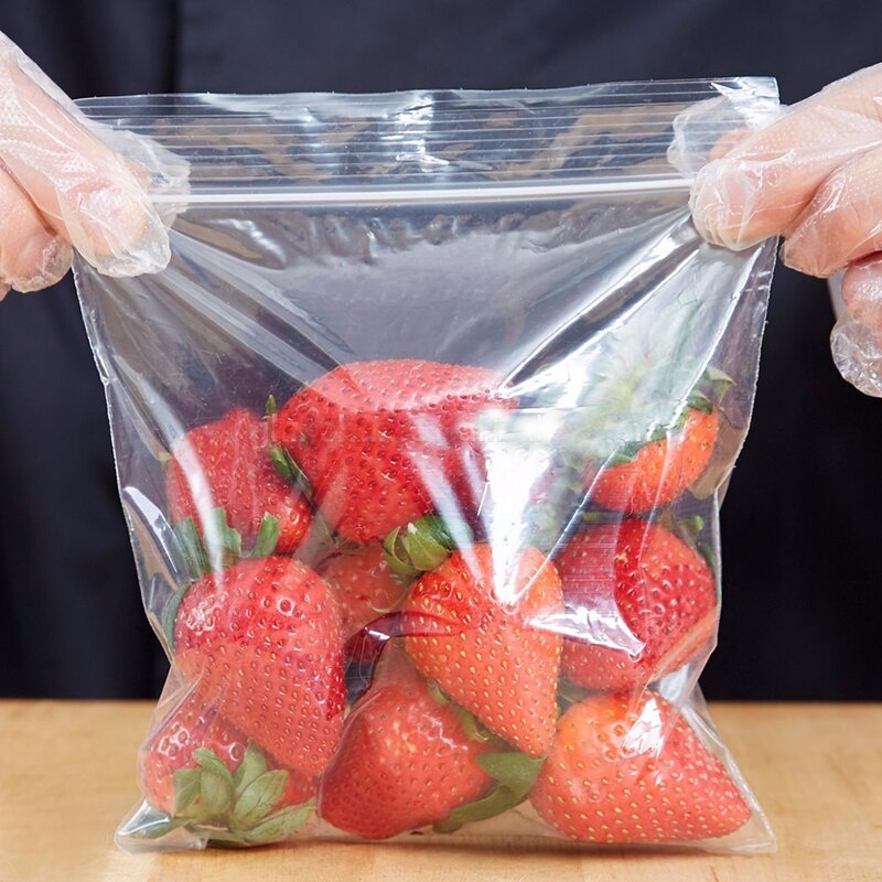 100/50PCS Transparent Zip lock Bag Thick Ziplock Food package Storage bag Reclosable Plastic Small Jewelry packing Zip Bags - Random the Ghost