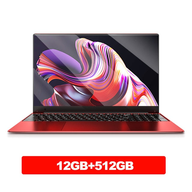 Dere Laptop MBook M10 15.6 inch Intel Celeron N5095 12G RAM 512GB SSD Dual Band WiFi Ultra Clear Pack Laptop Windows 10 Notebook - Random the Ghost