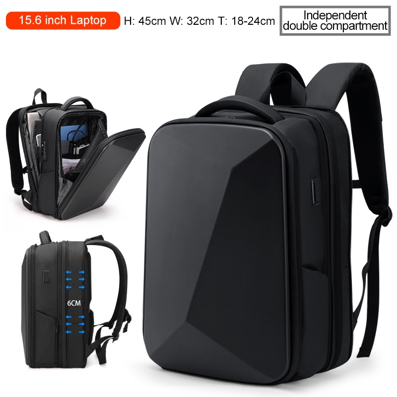 Fenruien Brand Laptop Backpack Anti-theft Waterproof School Backpacks USB Charging Men Business Travel Bag Backpack New Design - Random the Ghost