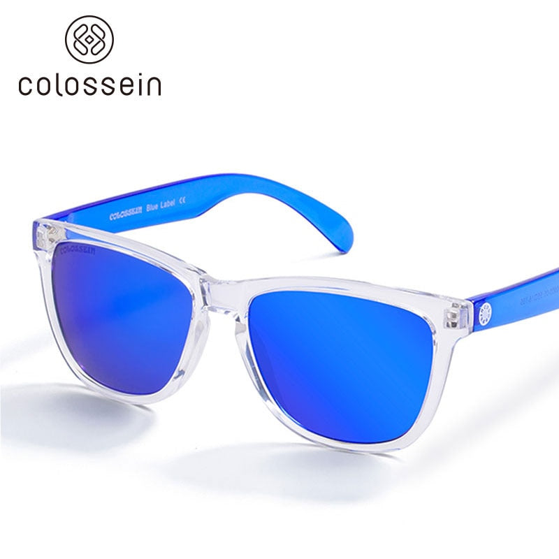 COLOSSEIN Sunglasses For Women Gradient Colorful Lens Glasses Classic Retro Eyewear Transparent Frame UV400 Sunglasses Men - Random the Ghost