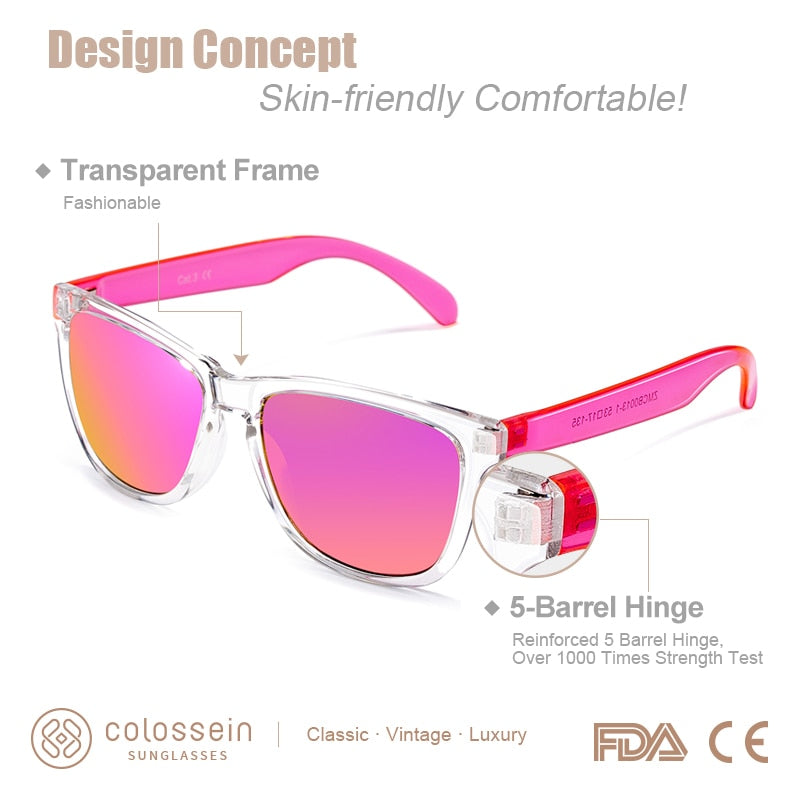 COLOSSEIN Sunglasses For Women Gradient Colorful Lens Glasses Classic Retro Eyewear Transparent Frame UV400 Sunglasses Men - Random the Ghost